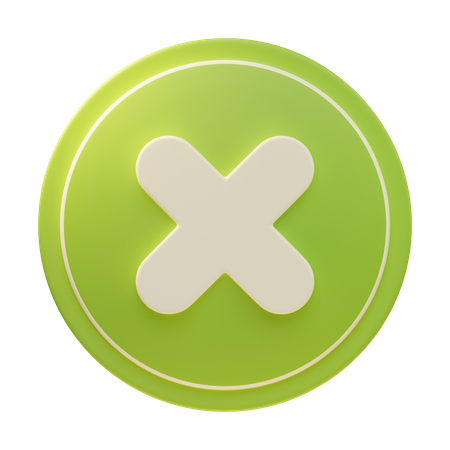 Close  3D Icon