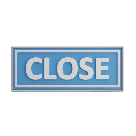 Close  3D Icon
