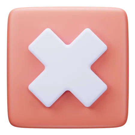 Close  3D Icon