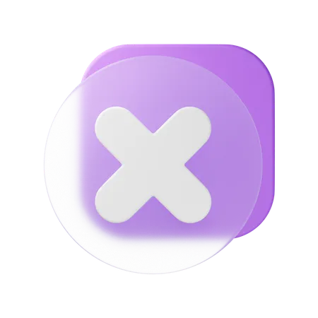 Close  3D Icon