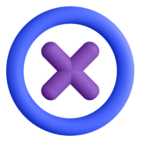 Close  3D Icon