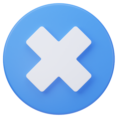Close  3D Icon