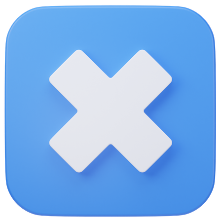 Close  3D Icon