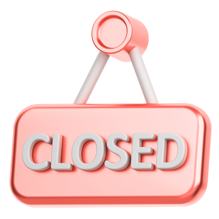 Close Board  3D Icon