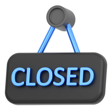 Close Board  3D Icon