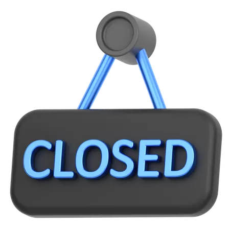 Close Board  3D Icon
