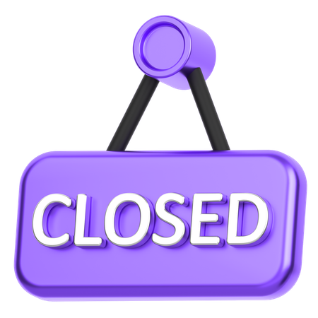 Close Board  3D Icon