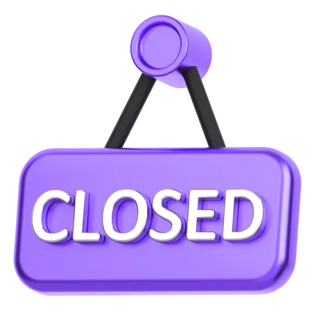 Close Board  3D Icon