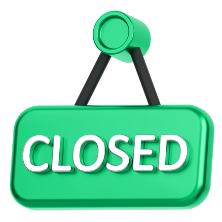 Close Board  3D Icon