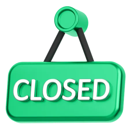 Close Board  3D Icon