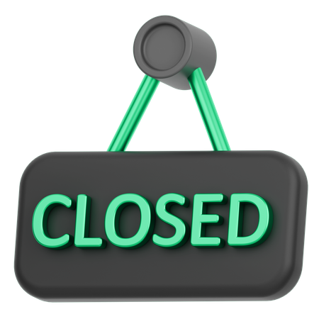 Close Board  3D Icon