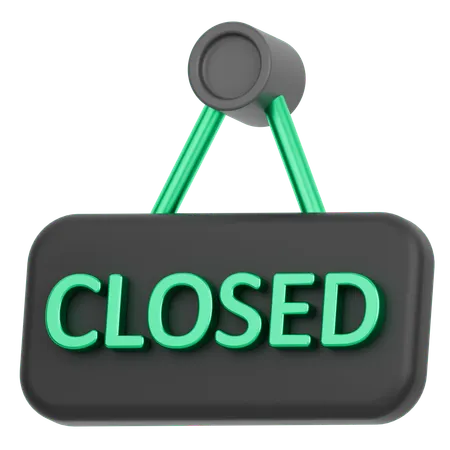 Close Board  3D Icon