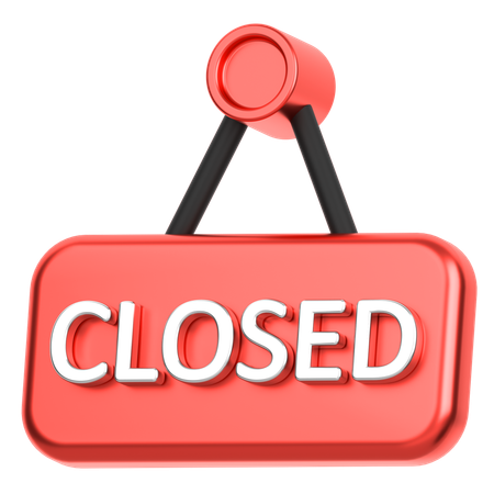 Close Board  3D Icon