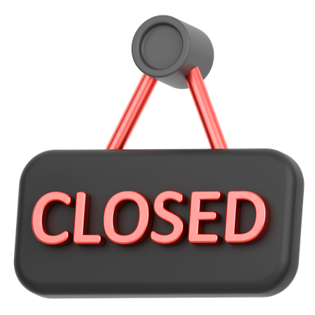 Close Board  3D Icon