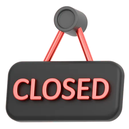 Close Board  3D Icon