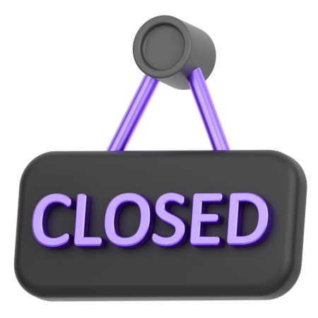 Close Board  3D Icon
