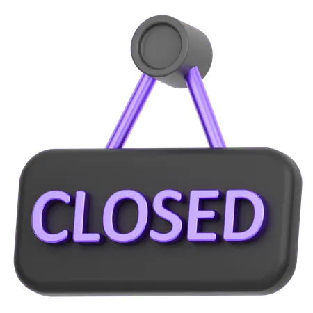 Close Board  3D Icon