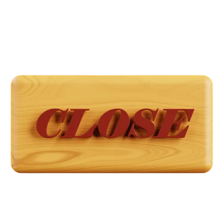 Close Board  3D Icon