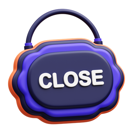 Close Board  3D Icon