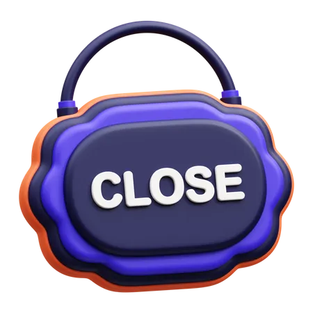 Close Board  3D Icon