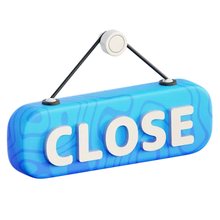 Close Board  3D Icon