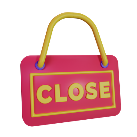 Close Board  3D Icon
