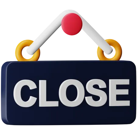 Close Board 3D Icon