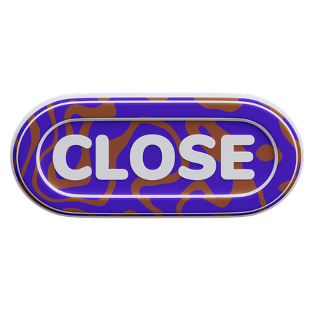 Close Button  3D Icon