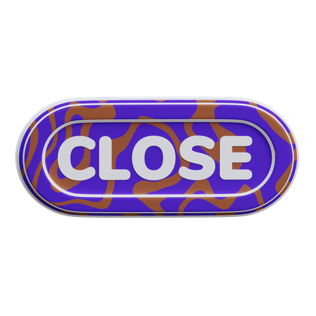 Close Button  3D Icon