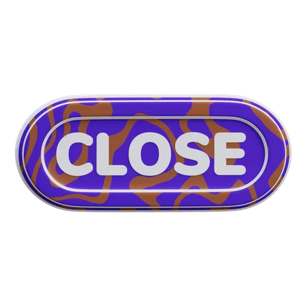 Close Button  3D Icon