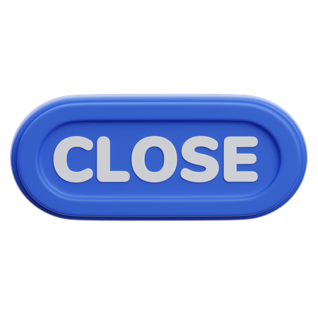 Close Button  3D Icon