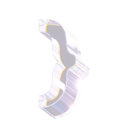 Close Curly Brace  3D Icon