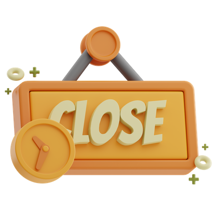 Close Hours  3D Icon