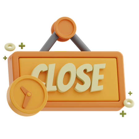 Close Hours  3D Icon