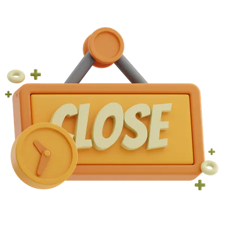 Close Hours  3D Icon
