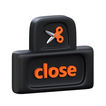 Close Sign  3D Icon