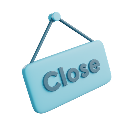 Close Sign  3D Icon