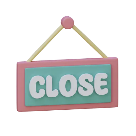 Close Sign  3D Icon