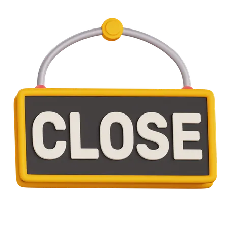 Close Sign  3D Icon