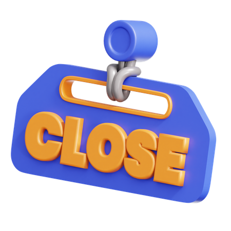 Close Sign  3D Icon