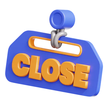 Close Sign  3D Icon