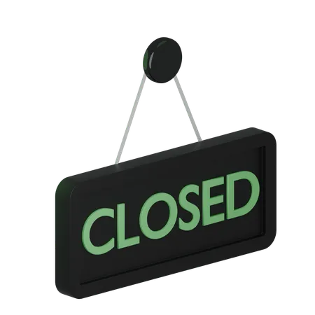 Closed  3D Icon