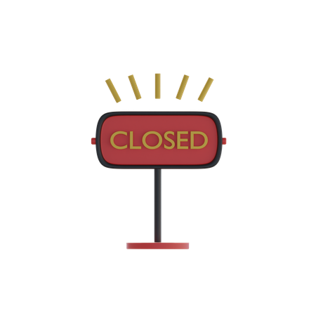 Closed board  3D Icon