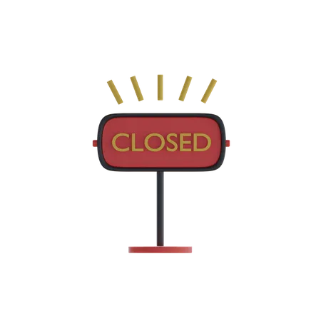 Closed board  3D Icon