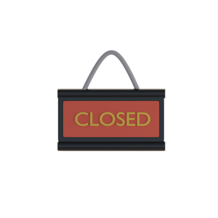 Closed board  3D Icon