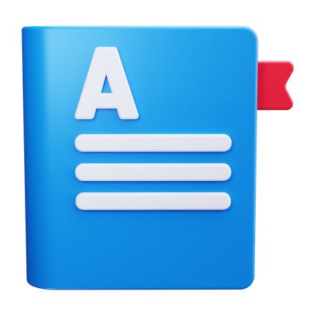 Closed Book  3D Icon