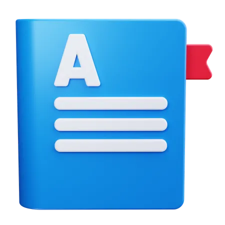 Closed Book  3D Icon