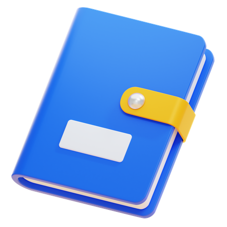 CLOSED BOOK WITH A LOCK  3D Icon