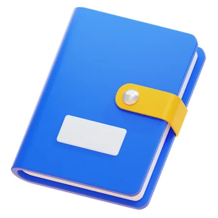 CLOSED BOOK WITH A LOCK  3D Icon