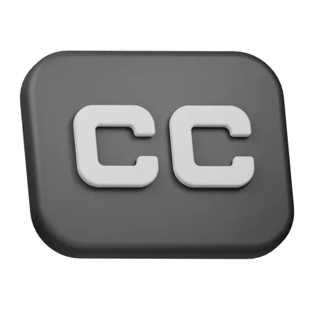 Closed Caption  3D Icon